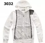 manteau hommes veste mode hoodie armani multi-standard blanc